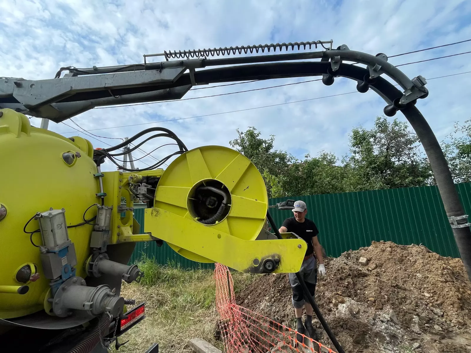 Комбинированная каналопромывочная машина для частного сектора